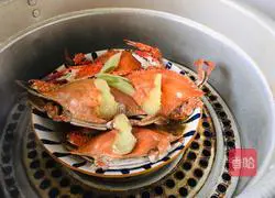 Illustration of how to make steamed prawn crab 5