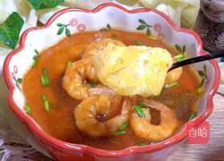 Illustration of how to make steamed eggs with shrimps and tofu 10