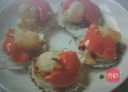 Illustration of how to make steamed scallops with garlic vermicelli 5