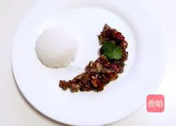 Illustration of how to make spicy chicken rice 8