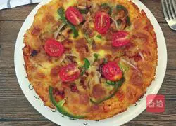 Seafood Illustration of how to make pizza 4