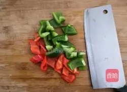 Illustration of how to make double pepper cuttlefish flowers 2