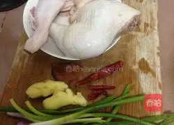 Illustration of how to make cold pepper and chicken shreds 1