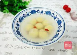 Illustration of how to make stuffed pumpkin glutinous rice balls 10