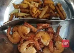 Hot pot shrimp recipe illustration 3