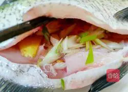 Illustration of how to make steamed fish 2