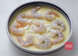 Illustration of how to make shrimp, tofu and steamed eggs 7