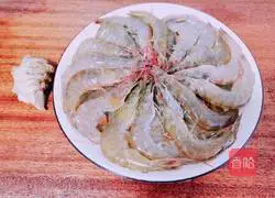 Illustration of how to make braised prawn bento 1