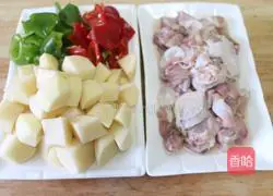 Illustration of how to make large plate chicken 1