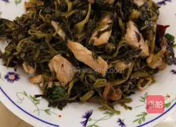 Illustration of how to make stir-fried wasabi with meat 8