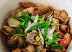 Illustration of how to make squid and braised chicken 5