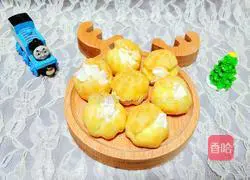 Illustration of how to make cream puffs 1