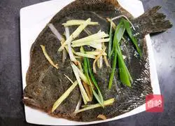 Illustration of steamed turbot fish 7