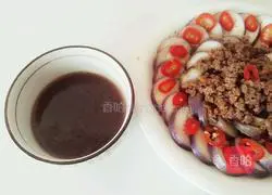 Illustration of how to steam eggplant with minced meat 8