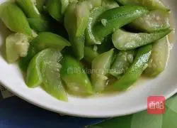 Illustration of fried loofah 7