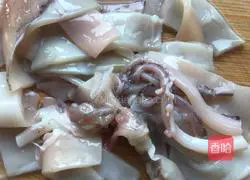 Fried squid with green onions Illustration of how to do it 3