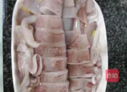 Illustration of how to make steamed squid 3