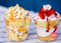 Illustration of how to make cup cream cake 19