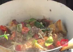 Illustration of how to make pan-fried glutinous rice cake 12