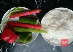 Illustration of how to make tomato sauce rice 1