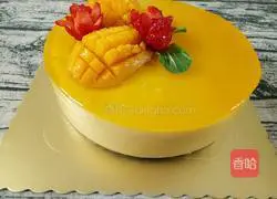 Yoghurt Mango Mousse Cake Recipe Illustration 20