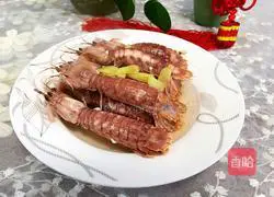 Illustration of how to make salted shrimps and mushrooms 8