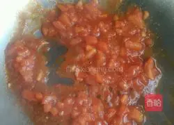 Shrimp Tomato Italian Illustration of making noodles 9