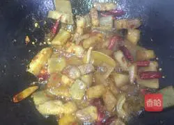 Illustration of how to make pork belly stewed with frozen tofu 10