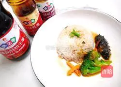 Illustration of how to cook sea cucumber with rice 7