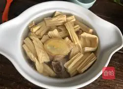 Illustration of how to make steamed pork ribs with yuba 6