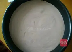 Illustration of how to make cheese cocoa mousse cake 19