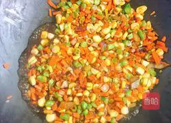 Illustration of how to make vegetarian stir-fried Sanding 9