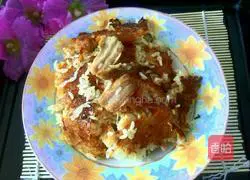 Illustration of how to make pot meat and rice 13