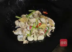 Illustration of how to make green onion-flavored abalone 4