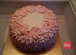 Pink cherry cream cake recipe 4