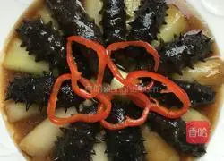 Illustration of how to cook sea cucumber with green onions 23