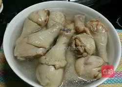 Illustration of how to make white chopped chicken legs (not chopped) 6