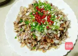 Illustration of how to make scallion oil and sea melon seeds 8