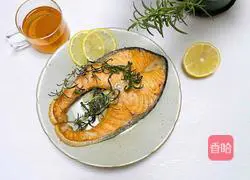 Illustration of grilled salmon 11