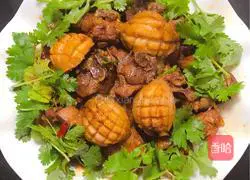 Abalone Illustration of how to make braised chicken 8