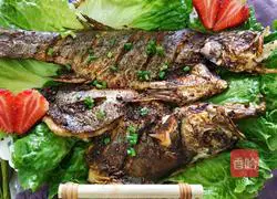 Garlic Grilled Bass Recipe Illustration 13