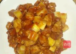 Illustration of how to make pineapple and cherry meat 9