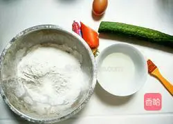 Steamed spring cakes and rolls Illustration of how to do it 1