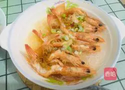 Illustration of how to make garlic vermicelli and open-back shrimp 8