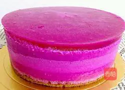 Pitaya mousse cake 6-inch recipe 10