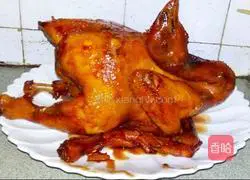 Illustration of how to make four cups of chicken 4