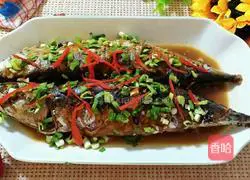 Illustration of braised mackerel recipe 17