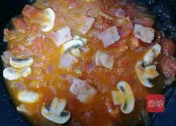 Illustration of how to make bacon spaghetti 10