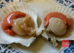 Illustration of how to make steamed scallops with garlic vermicelli 1