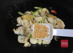 Illustration of how to make abalone with green onion 5